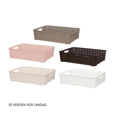 Canastilla Organizadora Tavarúa 6.6 L Reyplast en Polipropileno Texturizado