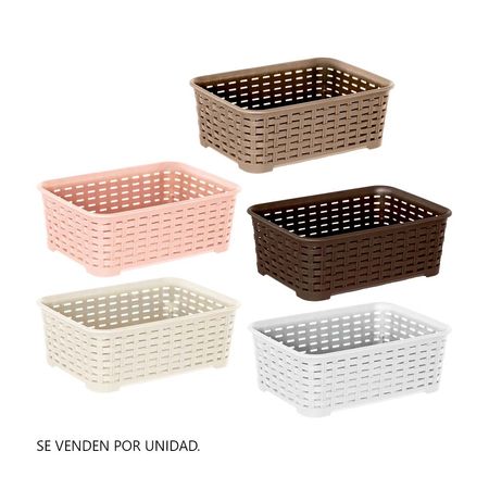 Canastilla Organizadora Tavarúa 1.4 litros en Polipropileno Texturizado Reyplast