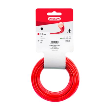Nylon OTL Redondo Rojo 3mm 15m Oregon