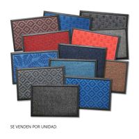 Felpudo pvc y caucho 40x60 multicolor Orange