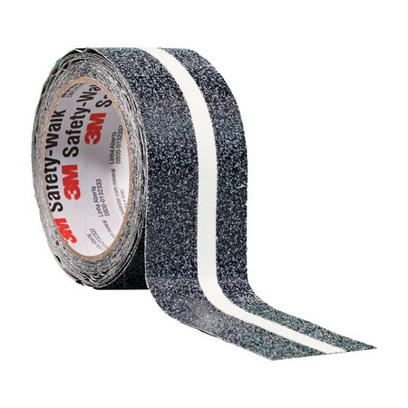 Cinta Antideslizante 3M Neón Fosforescente Negro 5m