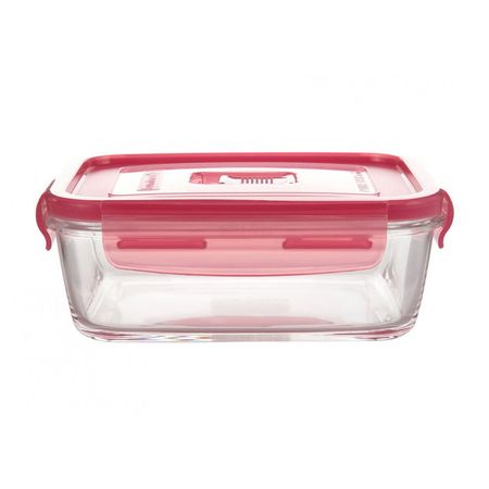 Taper rectangular 197 Cl Pure Box Active con tapa Rosada Luminarc