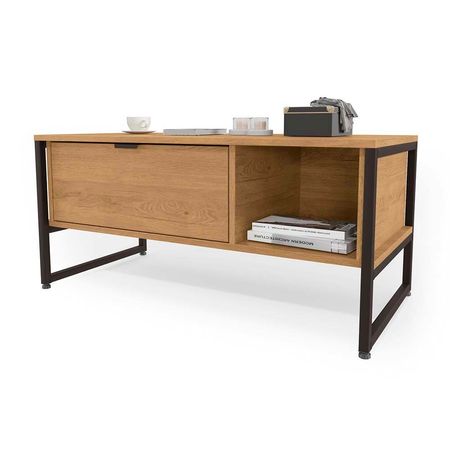 Mesa de centro London 91x48cm Maple Metal Orange