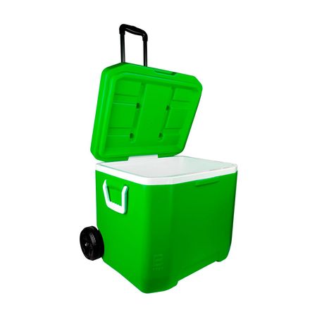 Cooler Yeti 63 Qt con ruedas y asa Verde Basa