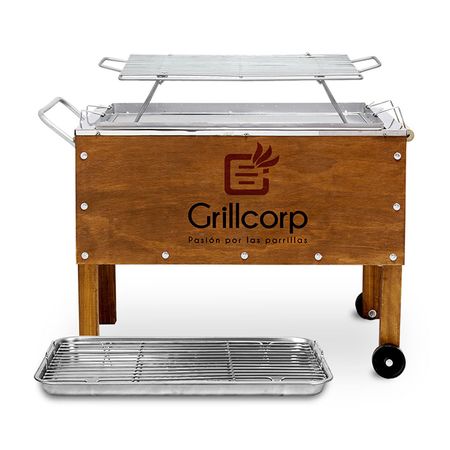 Caja China Grillcorp Mediana de Madera/Metal
