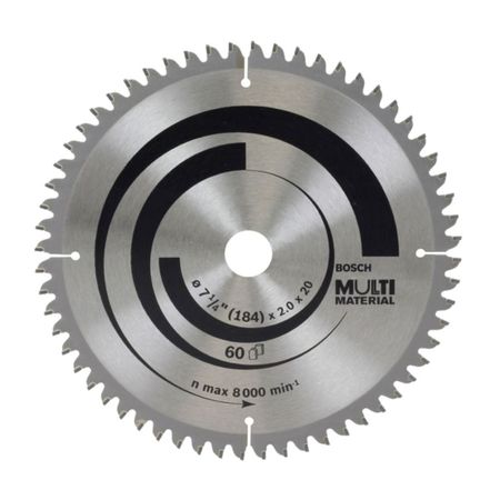 Disco de Sierra Bosch 60 Dientes 71/4'' Multimaterial