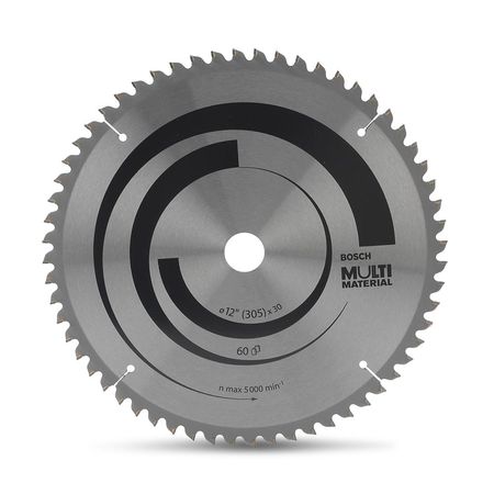 Disco de Sierra Bosch Multimaterial 12'' 80 Dientes Acero