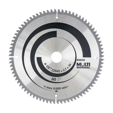 Disco de Sierra Multimaterial Bosch 10'' de 80 Dientes