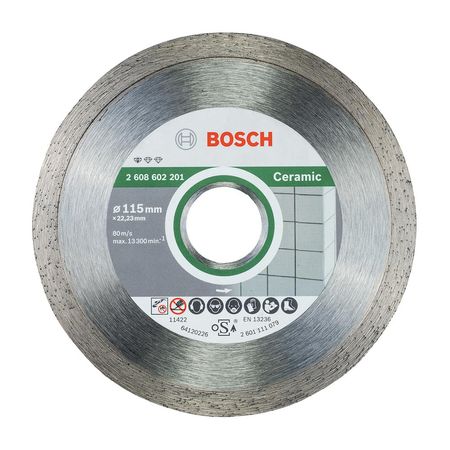 Disco de Corte Diamantado Bosch Standard 115mm para Cerámica y Azulejos