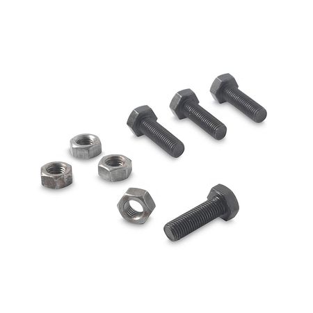 Perno hexagonal NC-5.8 M-8 x 25 más tuerca x 4 unidades Acrimsa