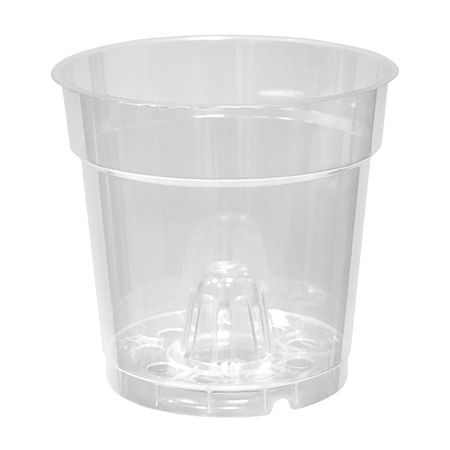Maceta Cilíndrica Plástico Transparente Reyplast Comercial #12