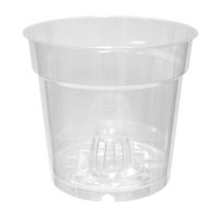 Maceta Cilíndrica Plástica Transparente Orquídea #15 Reyplast