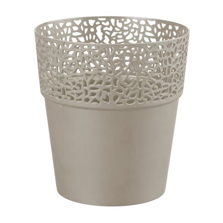 Maceta Cilíndrica Plástica Reyplast Lua #15 15x14.6cm