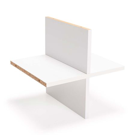 Cruceta Modular Madera/MDP Orange Blanca de 37x37x29.8cm