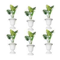 Maceta Tipo Copa Ferticorp Blanco de Plástico de 15.5x26 cm