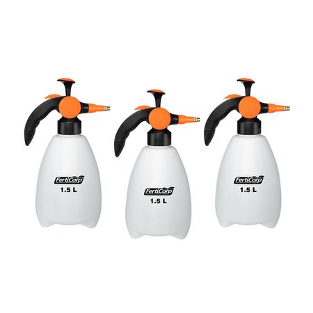 Pulverizador de Plástico Ferticorp 1.5l x 3un Blanco