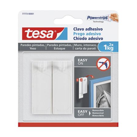Clavo adhesivo para pared 1kg x 2 unidades Tesa
