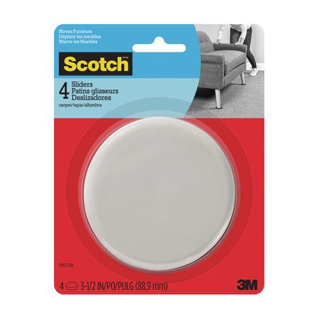 Pads deslizadores Gris 8.9cm x 4 und Scotch
