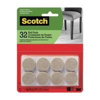 Scotch Felpa redonda SP802-NA Beige 1in 32/Pack