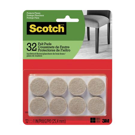 Scotch Felpa redonda SP802-NA Beige 1in 32/Pack