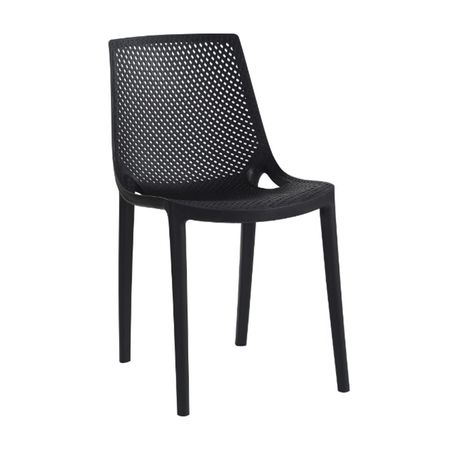 Silla de Exterior Tuhome Línea E81 Negro de Polipropileno