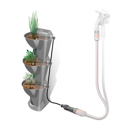 Set de riego de esquina Grifo Gardena