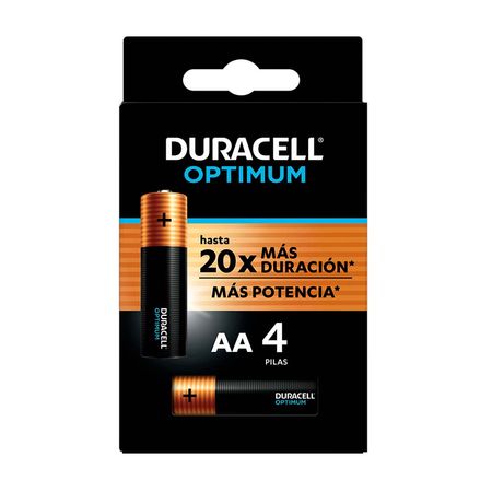 Pila Optimum AA 4 unidades Duracell