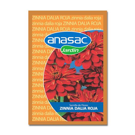 Semilla de Zinnia Dalia Roja Hortus