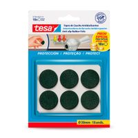 Tope caucho antideslizante 30mm x18und Tesa
