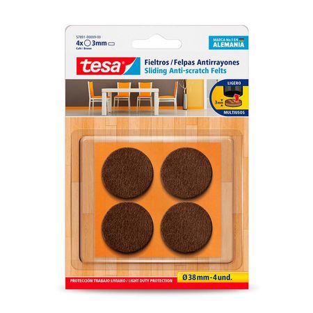 Felpa Protectora Antirayones Tesa 38mm 4und