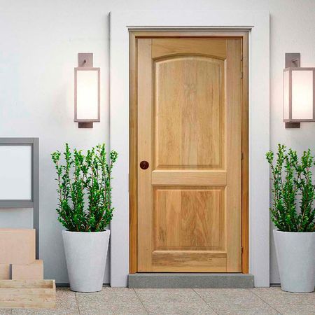 Puerta Ext madera Caoba bl Nat Dakar 45x85x2.07