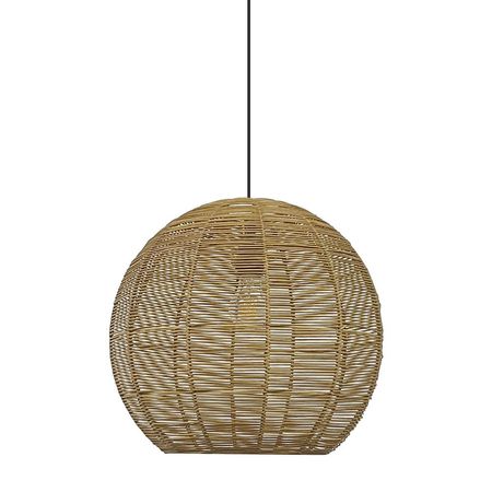 Lámpara colgante circular Rattan 40x36cm Orange