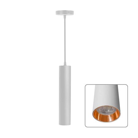 Colgante Tube socket GU10 blanco No incluye foco Lightech