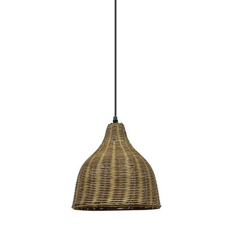 Lámpara colgante pera Rattan 26x26cm Orange