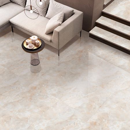 Piso Gress MarmolizadoOnix Ivory Smartile Rectifica 60x60cm 1.44m2 San Lorenzo