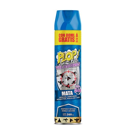 Insecticida Aerosol Plop Plus para Insectos Voladores 360ml