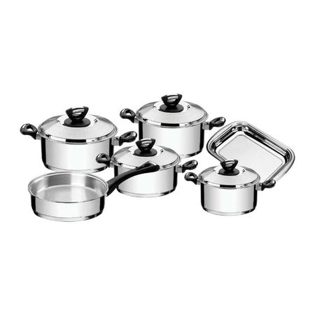 Juego de Ollas Tramontina Solar de Acero Inoxidable 10 Piezas