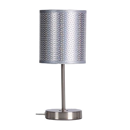 Lámpara de Mesa Moderna Orange Gia Plateada 1 Luz E27 60W