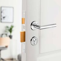 Pack Cerradura de Embutir Cantol 45 para interior acero inoxidable estandar