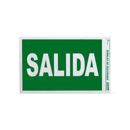 Señal de Salida de Papel Verde 20x30cm