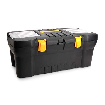 Caja de Herramientas Rimax Modelo 35574 Negro de Plástico Resistente
