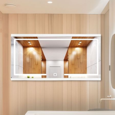 Espejo led Monaco blanco Zaga