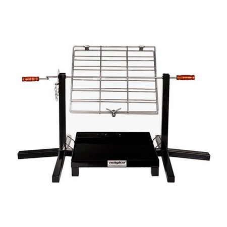 Rejilla de Acero Inoxidable Mágico Chica Al Palo Negro