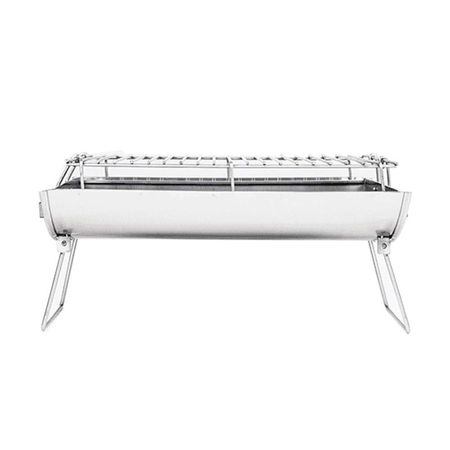 Parrilla al Carbón Portátil Inoxidable master Mágico 31x28x31cm