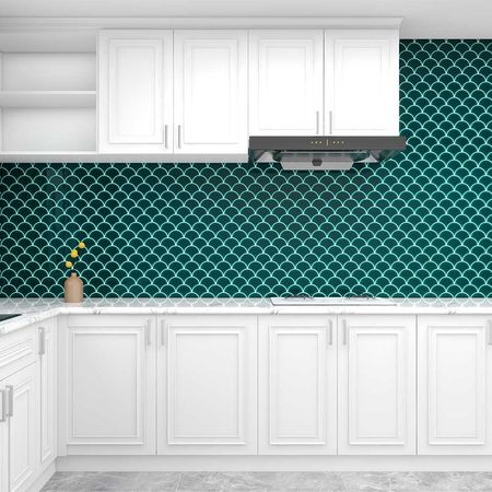 Pepelma Cerámica Verde Sector Orange 30.2x29.4x0.8 cm