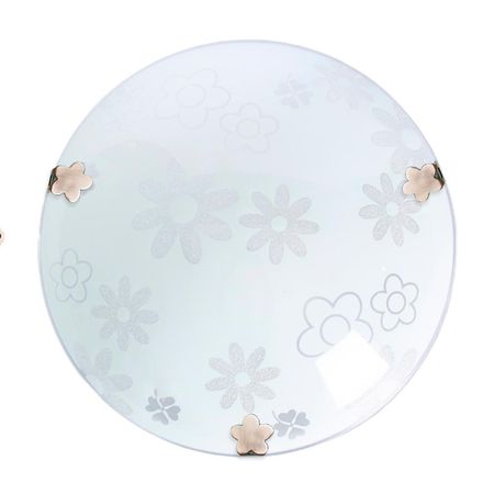 Plafón Redondo Flores E27 30 cm Orange