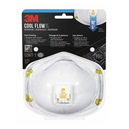 Respirador 3M N95 con Válvula Cool FlowTM Modelo 8511PA1A'