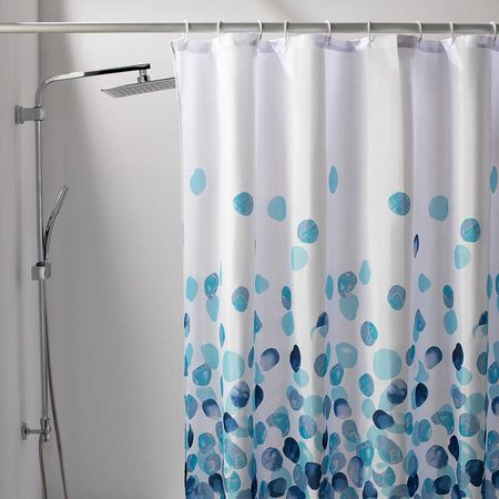 Cortina de Baño con Aros Orange 180x180cm Bloom