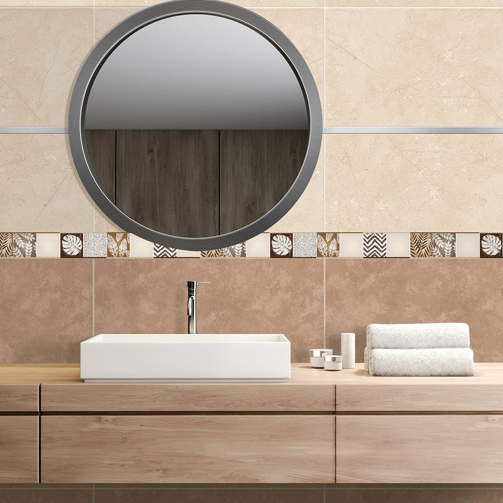 Listelo Cerámico Kantu Bombay Beige 45x5.5cm