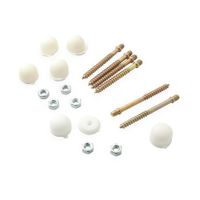 Perno de anclaje para inodoro + Capuchón x6 unidades